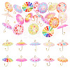 20Pcs 10 Styles Acrylic Pendants MACR-TA0002-20-1