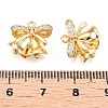 Christmas Theme Brass Pave Clear Cubic Zirconia Pendants KK-T073-03G-3