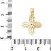 Brass Micro Pave Cubic Zirconia Pendants KK-D357-14B-G-3