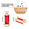 32Pcs 8 Colors Transparent Glass Charms GLAA-PH0001-22-4