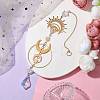 Brass Moon Eye Hanging Ornaments HJEW-TA00219-2