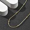 Brass Satellite Chains Necklaces for Women NJEW-D302-16G-2