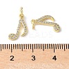 Brass Micro Pave Clear Cubic Zirconia Pendants KK-H449-85B-G-RS-3