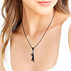 Alloy Crystal Rhinestone Cat Shaped Pendant Necklaces for Women FS-WGF21F1-01-1