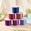 6 Rolls 6 Colors 6-Ply Polyester Metallic Thread OCOR-TA0003-11C-5