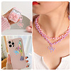 30Pcs Spray Paint Alloy Pendants FIND-TA0006-82-8