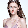 ANATTASOUL Plastic Butterfly Pendant Necklace & Bracelet & Dangle Leverback Earrings SJEW-AN0001-33-4