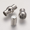 Brass Magnetic Clasps with Glue-in Ends KK-G230-6mm-P-NF-2