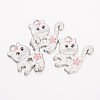 Alloy Enamel Kitten Pendants LS-X-EA556Y-1-1