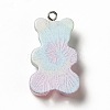 Translucent Resin Pendants X1-CRES-K010-01B-2