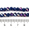 Baking Electroplate Glass Beads Strands LS-DGLA-A039-J6MM-B04-4
