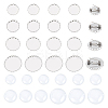 DIY Blank Dome 304 Stainless Steel Brooch Making Kit DIY-UN0056-14-1