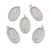 Brass Micro Pave Cubic Zirconia Pendants KK-E068-VB094-2