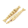 Rack Plating Brass Micro Pave Cubic Zirconia Pendants KK-M309-38K-G-2