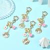 Alloy Enamel Pendant Keychains HJEW-FS00052-01-8