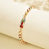 Elegant Brass Link Chain Bracelets XP3569-2