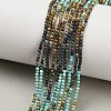 Gradient Color Natural HuBei Turquoise Beads Strands G-A322-A03-2mm-1