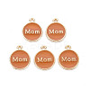 Mother's Day Alloy Enamel Charms ENAM-T016-11F-RS-1