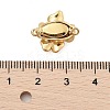 Brass Micro Pave Clear Cubic Zirconia Box Clasps KK-C075-18G-3