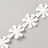 Polyester Lace Ribbon OCOR-WH0111-138A-1