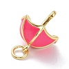 Real 18K Gold Plated Brass Charms KK-L188-24G-04-3