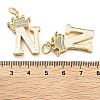 Brass Micro Pave Clear Cubic Zirconia Pendants KK-G498-01N-02-3