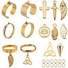 DIY Charm Finger Ring Making Kit DIY-SC0023-59-1