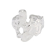 Non-Tarnish 304 Stainless Steel Textured Open Cuff Rings X-RJEW-C095-08B-P-2