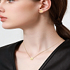 316L Surgical Stainless Steel Pendant Necklaces & Stud Earring Sets SJEW-LP0001-39-1