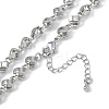 Rack Plating Brass Link Chain Necklaces for Women NJEW-K382-10P-2
