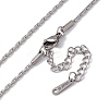 201 Stainless Steel Boston Link Chain Necklace for Men Women NJEW-P268-A31-1X5-3