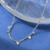 304 Stainless Steel Cable Chain Bracelets for Women BJEW-A036-20P-4