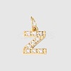 Stainless Steel Cubic Zirconia Pendants with Jump Rings X-FIND-PW0024-08Z-1