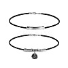 Flat Round Alloy Pendant Double Layer Necklaces WG187C7-01-3