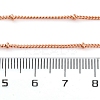 2mm Rack Plating Brass Satellite Chain Necklaces for Women Men MAK-L044-33RG-5