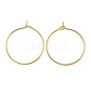 Brass Wine Glass Charm Rings Hoop Earrings X-EC067-2G-1