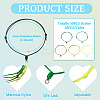 50Pcs 5 Colors Nylon Cord Bracelet Making BJEW-TA00671-4
