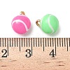Alloy Enamel Pendants PALLOY-P314-03A-G-3