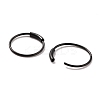 304 Stainless Steel Hoop Earrings Ion Plating(IP) STAS-Z037-02EB-3