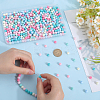500Pcs Rubberized Style Imitated Silicone Acrylic Beads MACR-SP0001-07A-3