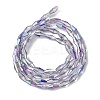 Transparent Electroplate Glass Beads Strands GLAA-K064-05A-HR01-2