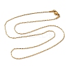 Ion Plating(IP) 304 Stainless Steel Serpentine Chain Necklaces LS-NJEW-L173-025G-2
