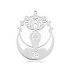 Non-Tarnish 201 Stainless Steel Yoga Theme Pendants STAS-S105-LA723-1-1