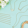 12Pcs 4 Styles 304 Stainless Steel Cable Chain Necklace Making STAS-SC0010-23G-7