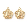 Christmas Brass Micro Pave Clear Cubic Zirconia Pendants KK-A280-03E-G-1