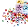 500Pcs 10 Colors Opaque Acrylic Enamel Beads MACR-YW0001-48-6