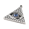 Tibetan Style Alloy Egyptian Pyramid Eye Pendants LS-PALLOY-K021-04AS-2