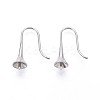 304 Stainless Steel Earring Hooks X-STAS-N108-30P-2