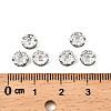 Brass Rhinestone Spacer Beads RB-A014-L6mm-02S-2