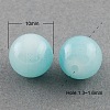 Imitation Jade Glass Round Beads Strands X-DGLA-S076-10mm-19-1
